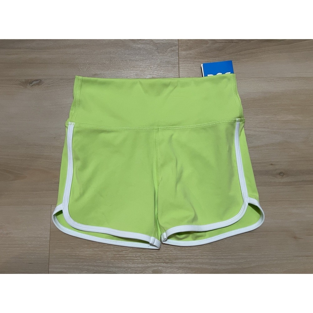 DSG Girls Bound Momentum Shortie High-Rise 3" Athletic Shorts Neon Pear Size M